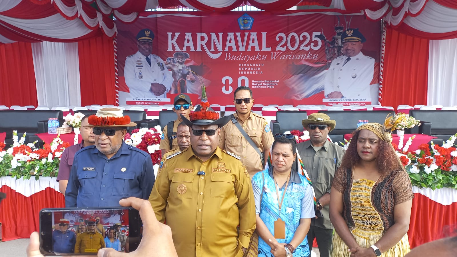Karnaval Tahun 2025 Resmi di Buka Bupati Jayawijaya dengan Tema Budayaku Warisanku,Bersatu Berdaulat Rakyat Sejahtera Indonesia