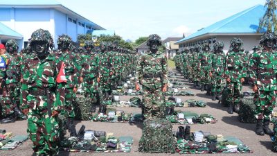 Danwingdik 800/Pasgat Tinjau Gelar Pasukan Jelang Latihan Berganda Latsarmil Komcad Matra Udara TA 2025