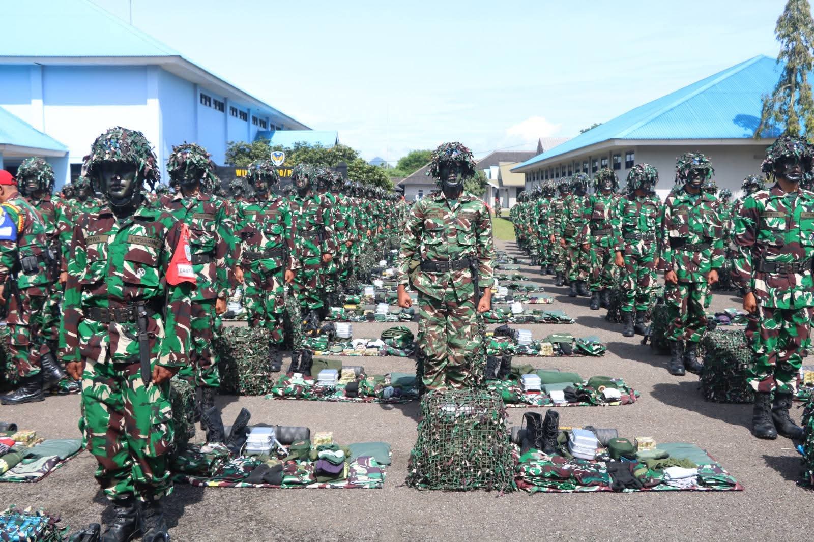 Danwingdik 800/Pasgat Tinjau Gelar Pasukan Jelang Latihan Berganda Latsarmil Komcad Matra Udara TA 2025