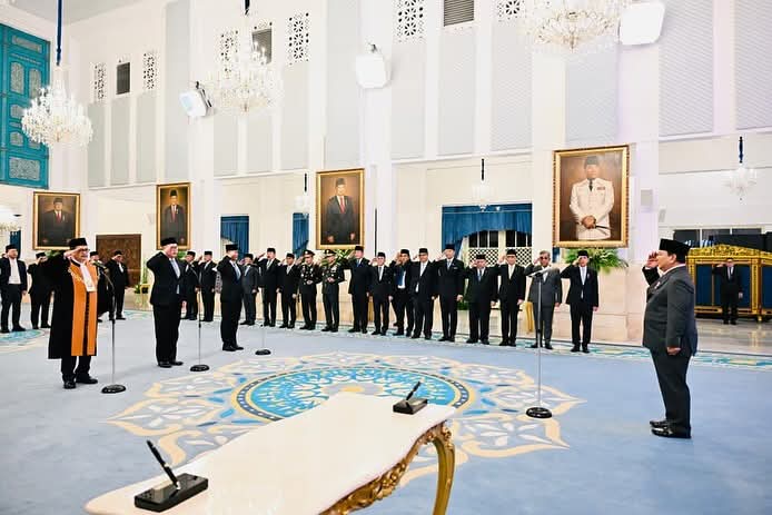 Presiden Prabowo Lantik Arif Satria dan Amarulla Octavian sebagai Kepala dan Wakil Kepala BRIN