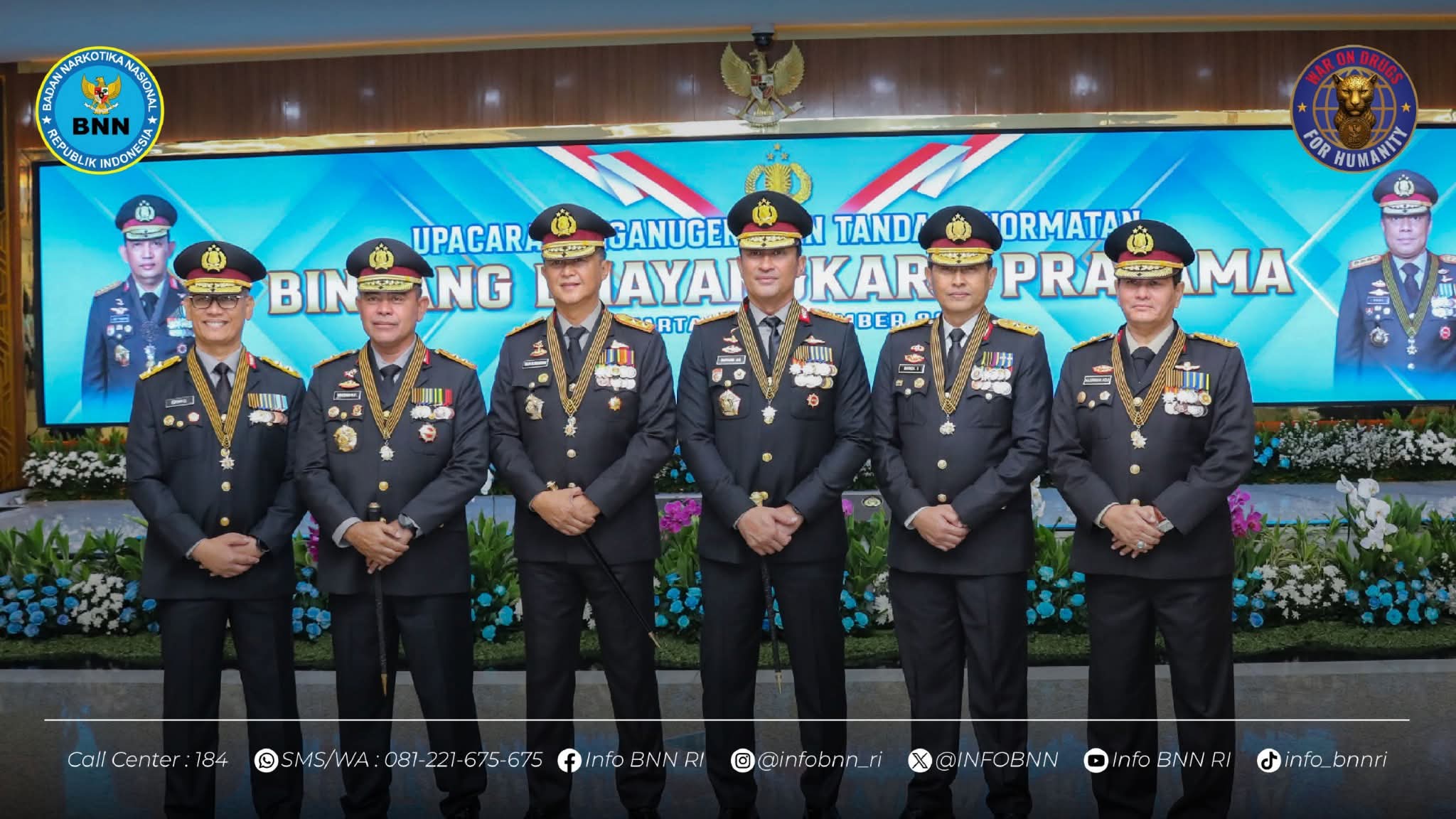 Kepala BNN RI Raih Tanda Kehormatan Bintang Bhayangkara Pratama Dari Kapolri