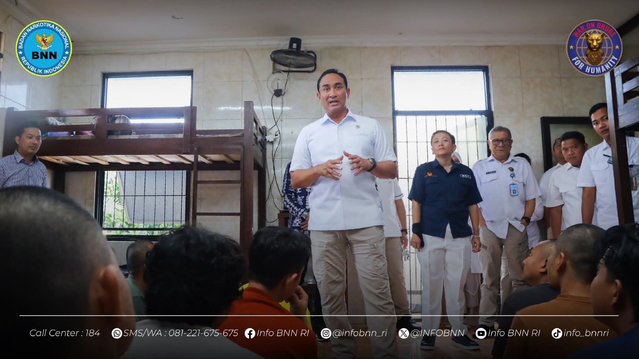 Kepala BNN RI Tinjau Lembaga Rehabilitasi, Pastikan Standar Layanan Yang Profesional Dan Berperikemanusiaan