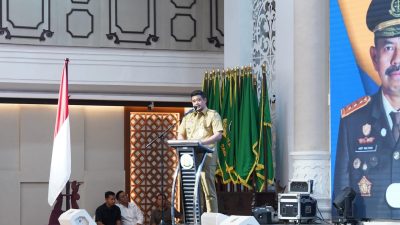 Kasdam I/BB Hadiri Penandatanganan MOU/PKS Kejaksaan dan Pemprov terkait Pidana Kerja Sosial di Kantor Gubsu