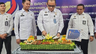 Wujud Kebersamaan, UPT Pemasyarakatan dan Imigrasi Langsa Gelar Tasyakuran Bersama Peringati Hari Bakti Kementerian Imigrasi dan Pemasyarakatan RI