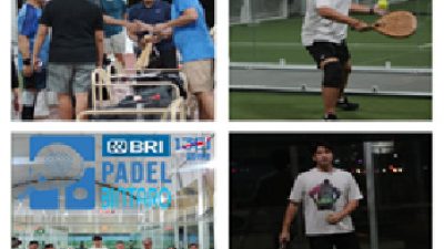 BRI Bintaro Gelar Olahraga Padel Bersama Nasabah Merchant Ayam Kelopoe