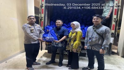 Sinergi BRI BO BSD dengan Polres Tangerang Selatan Salurkan Bantuan Sembako kepada Masyarakat
