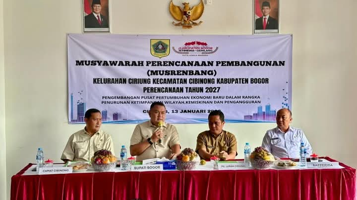 Rudy Susmanto Tegaskan Komitmen Penanganan Banjir dan Penghijauan di Musrenbang Kelurahan Ciriung