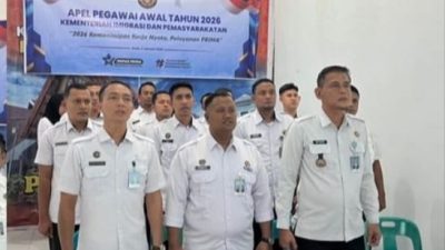 Lapas Kelas IIB Bireuen Ikuti Apel Pegawai Awal Tahun 2026 Kemenimipas Secara Virtual