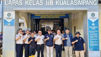 Kakanwil Ditjenpas Aceh Dampingi Staf Khusus Kemenimipas Tinjau Kondisi Terkini Lapas Kuala Simpang