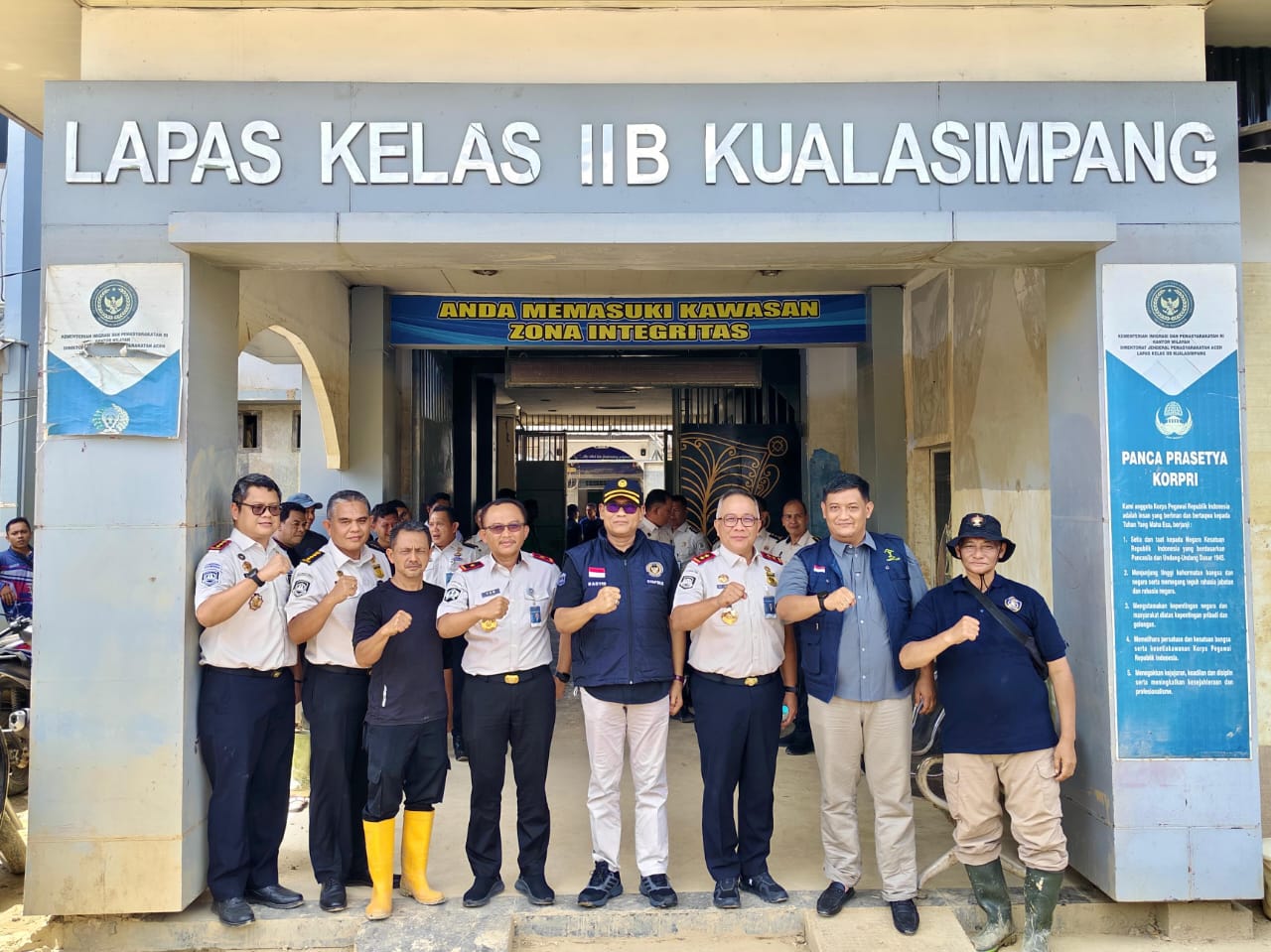 Kakanwil Ditjenpas Aceh Dampingi Staf Khusus Kemenimipas Tinjau Kondisi Terkini Lapas Kuala Simpang