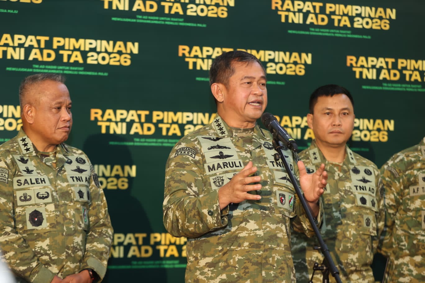 Rapim TNI AD 2026 Fokuskan Penguatan Program Pemerintah dan Sinergi Nasional