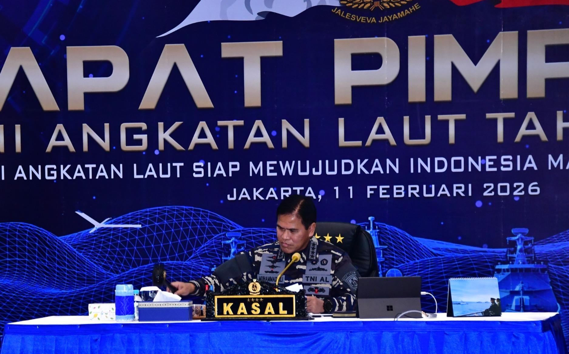 Perkuat Arah Kebijakan di Bidang Pertahanan, Kasal Buka Rapim TNI AL Tahun 2026