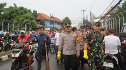 Dandim 0506/Tgr Pimpin Aksi Jumat Bersih di Jombang Tangsel
