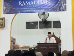 Penuh Khidmat dan Kekhusyukan, Lapas Kelas IIA Banda Aceh menggelar Shalat Tarawih Perdana