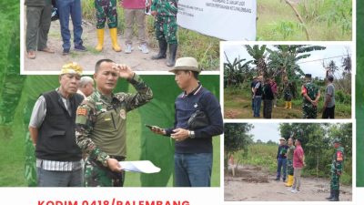 Kasdim 0418/Palembang Survey Empat Titik Lahan Hibah untuk KDKMP, Tegaskan Komitmen Dukung Ekonomi Rakyat