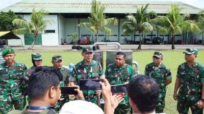 Pangdam I/BB Tinjau Alat Insinerator, Produksi Paving Block dan Genteng di Bengrah I Medan