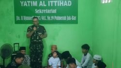 Danrem 052/Wijayakrama Berbagi Kebahagiaan dengan Anak Yatim Yayasan Al-Ittihad Palmerah