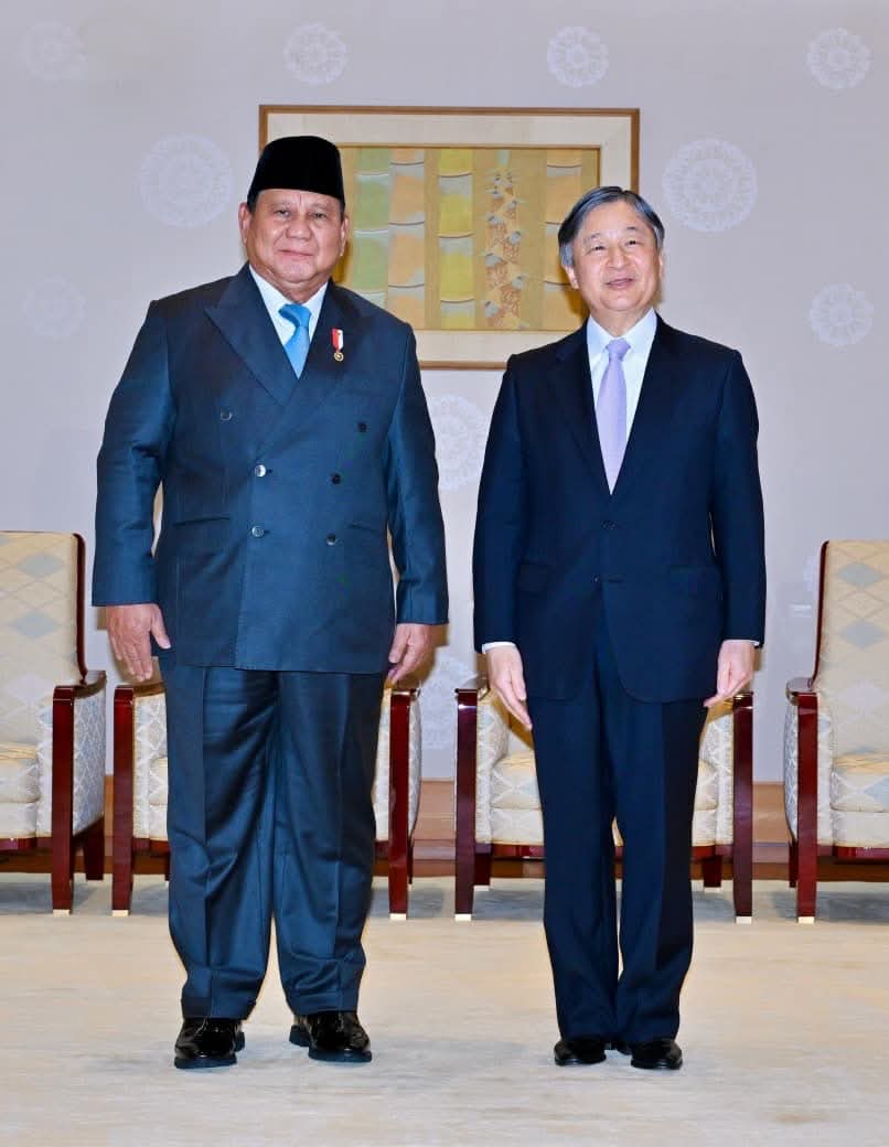 Hangat di Istana Kekaisaran: Presiden Prabowo dan Kaisar Naruhito Pererat Persahabatan Indonesia-Jepang