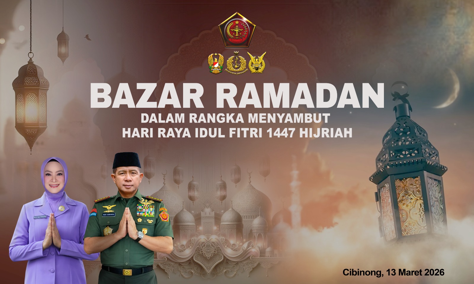 Bantu Ekonomi Warga, Kodim 0621 Bogor Gelar Bazar Ramadhan Murah