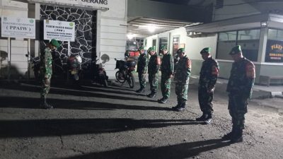 Patroli Maung TNI Perkuat Pengawasan Wilayah Pasar Kemis 