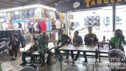 Pengamanan Jelang Idul Fitri, Babinsa Dan Komduk Patroli Malam