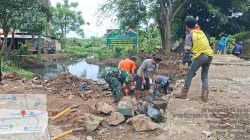Ini Progres Pekerjaan Jembatan Garuda Kodim 0506/Tgr di Pinang