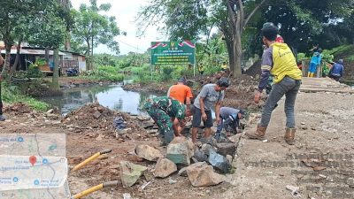 Ini Progres Pekerjaan Jembatan Garuda Kodim 0506/Tgr di Pinang
