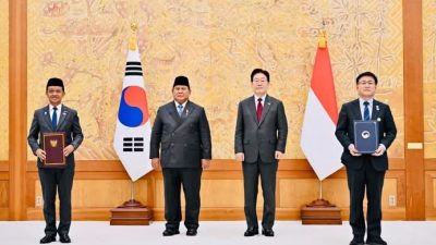 Presiden Prabowo Saksikan Pertukaran 10 MoU RI–Republik Korea, Perkuat Kemitraan Strategis Presiden Prabowo Saksikan Pertukaran 10 MoU RI–Republik Korea, Perkuat Kemitraan Strategis