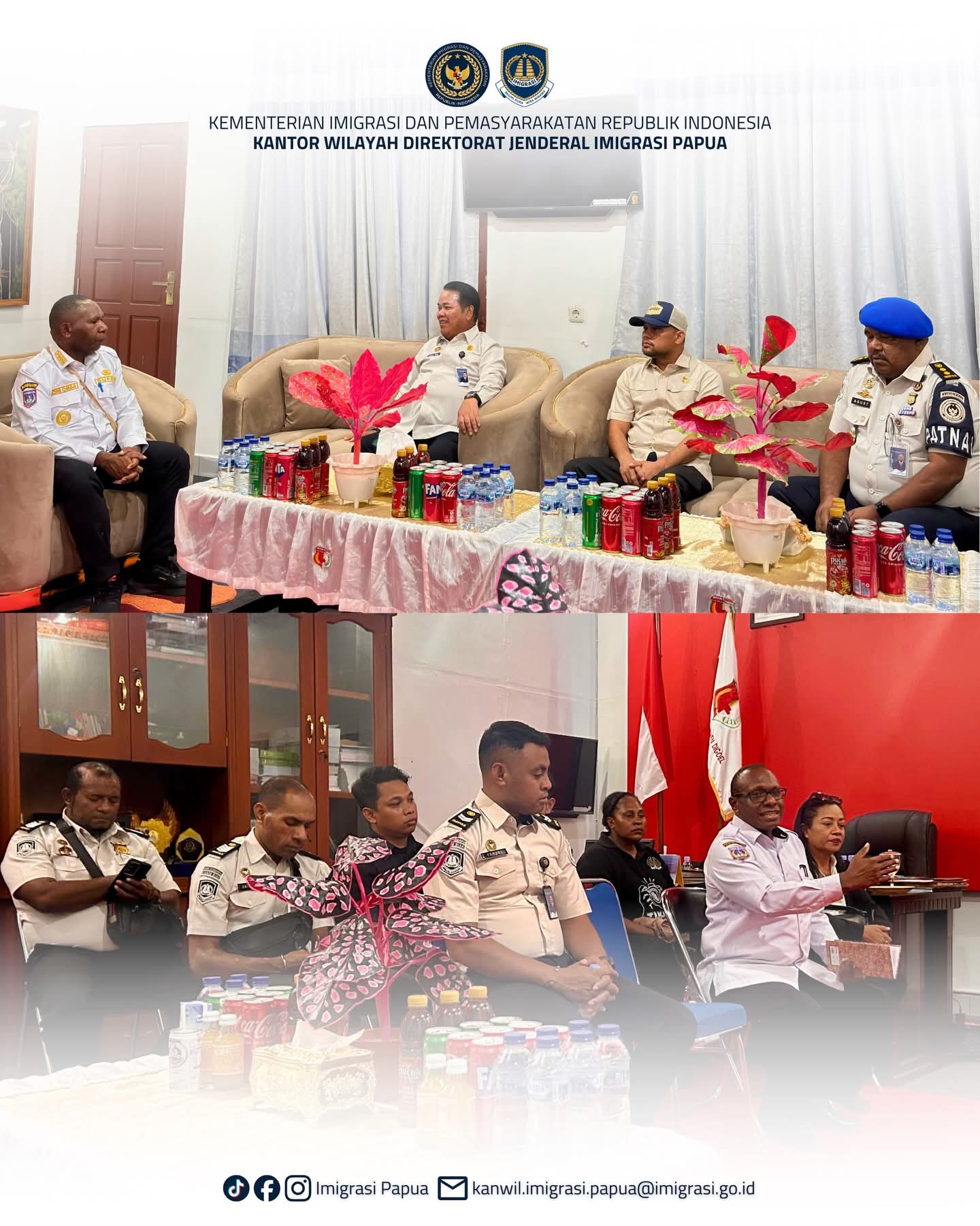 Kakanwil Ditjenim Papua Lakukan Audiensi dnegan Bupati Boven Digoel: Bangun Kolaborasi dan Sinergitas