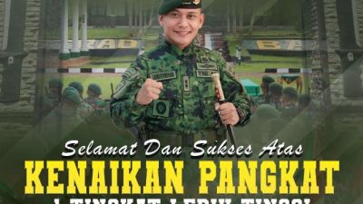 Letkol Inf Juni Fitriyan Berikan Selamat Kenaikan Pangkat, Momentum Pengabdian dan Tanggung Jawab Prajurit TNI AD