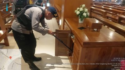 Polisi Sisir Gereja di Tangerang, Antisipasi Gangguan Saat Ibadah Paskah