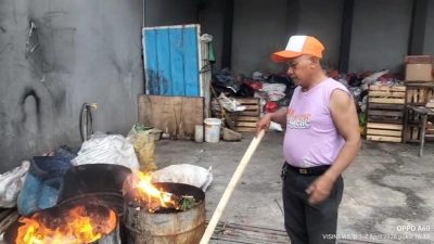 Diduga TPS Desa Kadu Lakukan Pembakaran Sampah di Lokasi