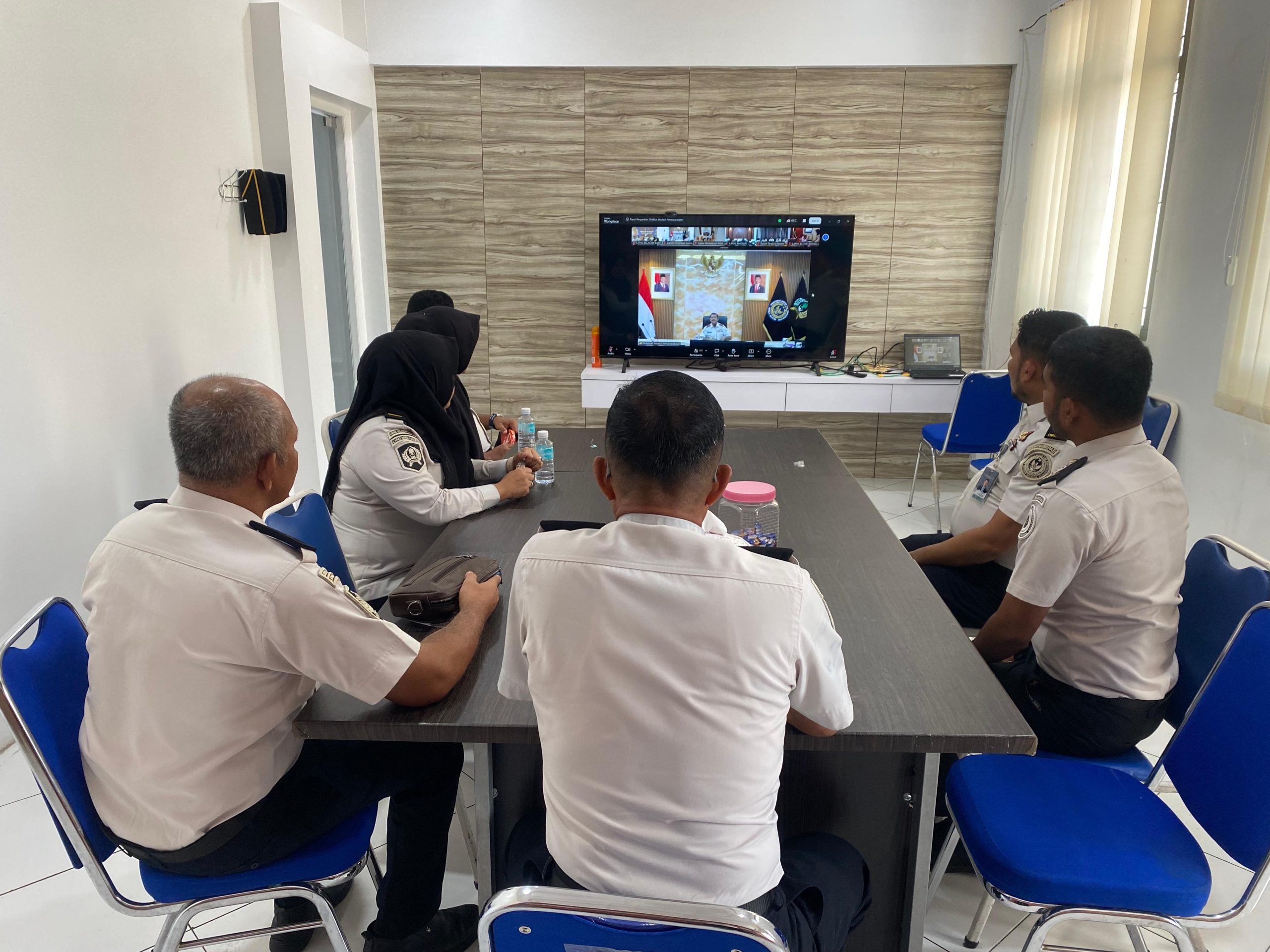 Lapas Banda Aceh Ikuti Rapat Pengarahan Dirjenpas Secara Virtual.