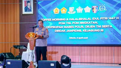 Perkuat Soliditas, POM TNI dan Propam Polri Gelar Coffee Morning & Halal Bihalal 1447 H
