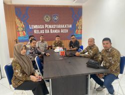 Lapas Banda Aceh Ikuti Sosialisasi Standar Penegakan Kepatuhan Internal Secara Virtual