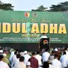 Hangat dan Penuh Kebersamaan, Danrem 083/Bdj Sholat Idul Adha Bersama Warga Malang Raya
