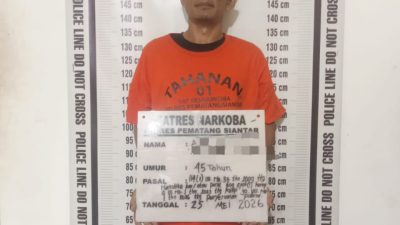 Polres Pematangsiantar Amankan Residivis Narkotika Miliki Sabu