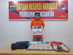Polres Pematangsiantar Ungkap dan Amankan Warga Gang Pulut Putih Milik Ganja
