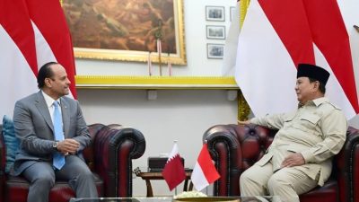 Presiden Prabowo Terima Kunjungan Wakil Perdana Menteri Qatar, Sheikh Saoud