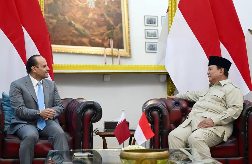 Presiden Prabowo Terima Kunjungan Wakil Perdana Menteri Qatar, Sheikh Saoud