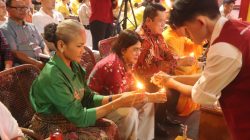 Kapolres Pematangsiantar Hadiri Acara Malam Doa dan Festival Malam Waisak